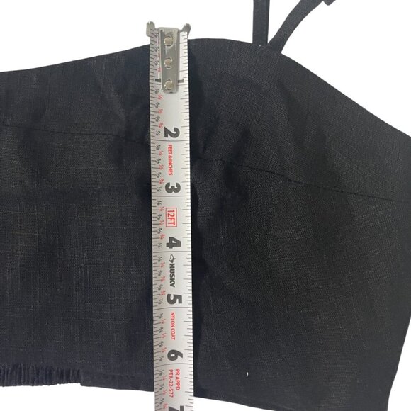 Caara. Basic black tank top for women with thin straps. Size M. NWT. - Picture 6 of 7